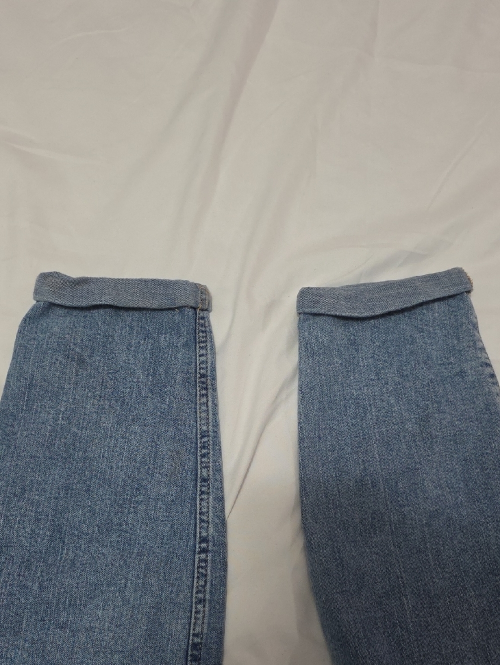 abercrombie kids Light Blue Straight Leg Jeans Girls 9/10 Long - Picture 5 of 10